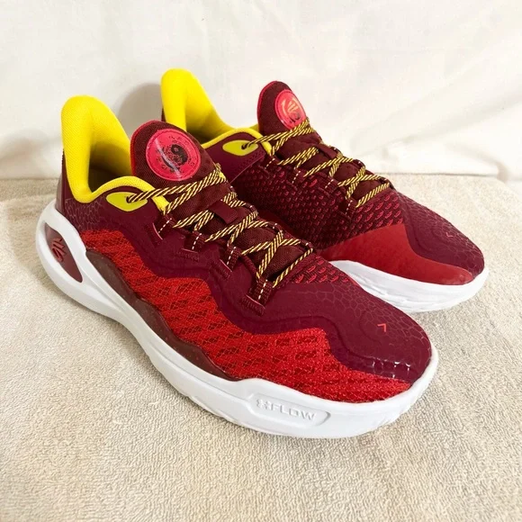 Under Armour Curry 11 Bruce Lee Fire red/yellow size 9.5 MEN’S BASKETBALL SHOES - Picture 2 of 9